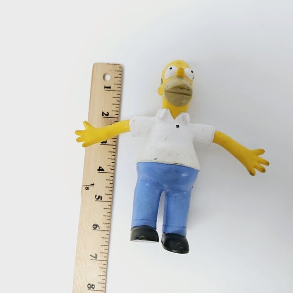 THE SIMPSONS HOMER 6" BART 4 1/2" LISA 4" BENDIE BENDABLE POSEABLE FIGURES - Picture 5 of 11